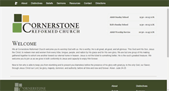 Desktop Screenshot of cornerstonereformed.org